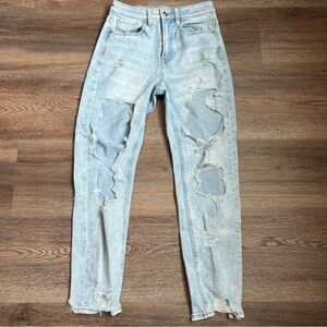 American Eagle Distressed Light Blue Jeans